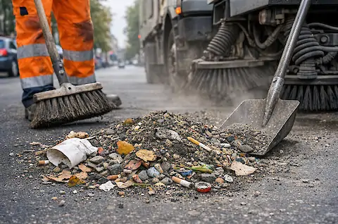 Street sweepings, soil and dredged material